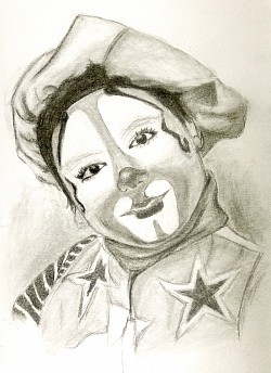 Maderiana dibujo payaso