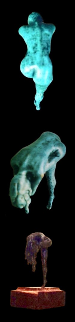 Maderiana escultura sílfide bronce