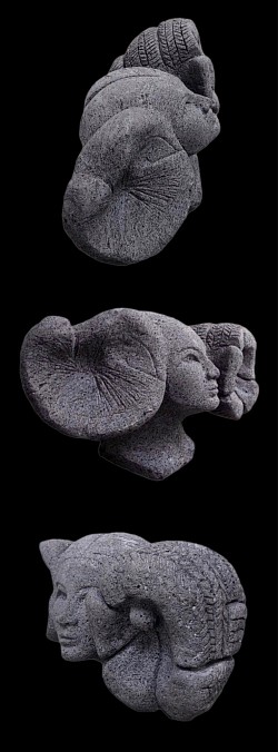 TENACAZTLI  labrado en piedra volcánica  Maderiana