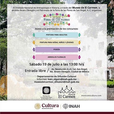 Feria de las flores en San Ángel