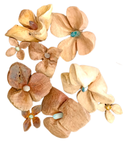 Flores con cuarzos