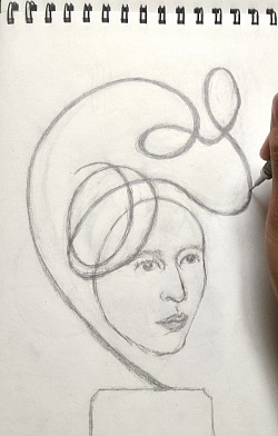 Boceto con portaminas