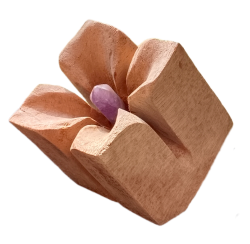 CUBO - FLOR cedro y cuarzo amatista