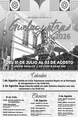 •◦Festival representación de  La Guelaguetza◦• Fiesta Oaxaqueña y Venta Artesanal local.  Jardín Hidalgo, Azcapotzalco   —finalizada—